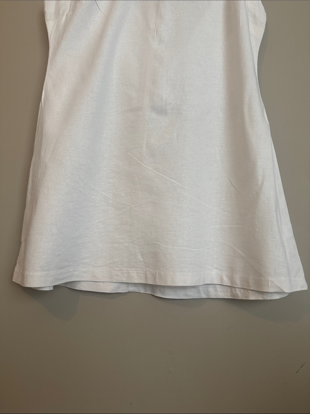 NWT- OPEN EDIT Linen Blend Shift Dress In White, size XL - Picture 5 of 11